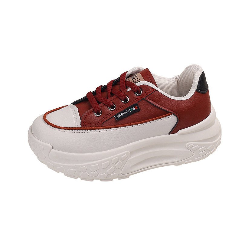 Versatile Sports Casual Shoes Korean Style Light Running $35.08 Dana Fashion Color: Red Size: 35 Women's shoes Product information: Pattern: color matching Applicable sports: Universal Applicable scenarios: Leisure Toe holder shape: round head Color: blac