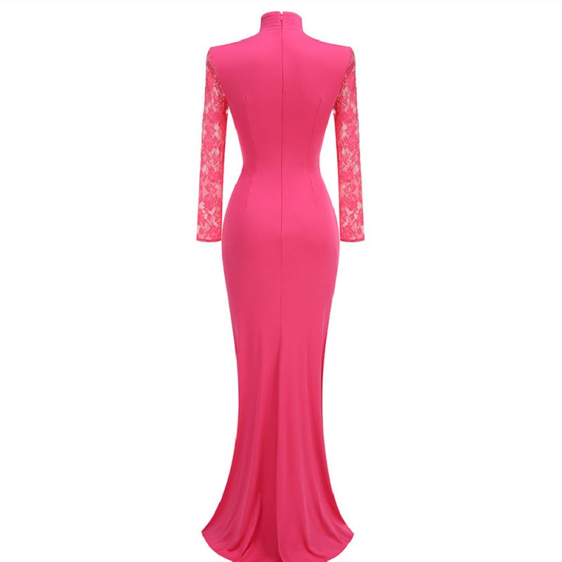 Vintage Lace Pleated Waist Tight Dress $95.00 Dana Fashion Color: Rose Red Size: L Women's clothing Product information: Pattern: solid color Skirt type: patchwork skirt Color: Rose Red Waist type: high waist Size: XS,S,M,L Style type: Art retro Combinati