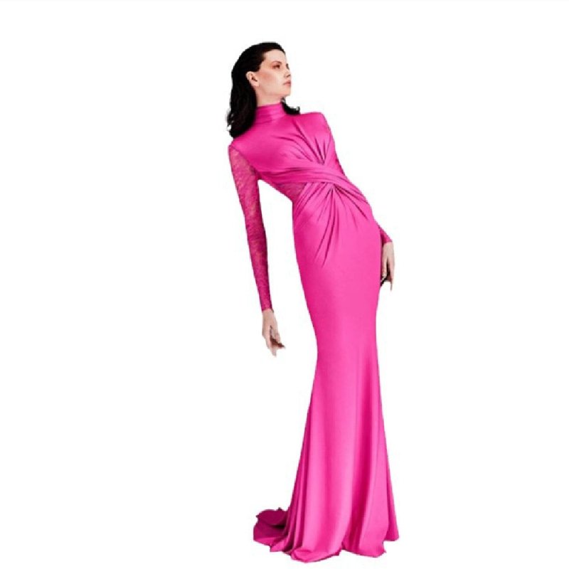 Vintage Lace Pleated Waist Tight Dress $95.00 Dana Fashion Color: Rose Red Size: L Women's clothing Product information: Pattern: solid color Skirt type: patchwork skirt Color: Rose Red Waist type: high waist Size: XS,S,M,L Style type: Art retro Combinati