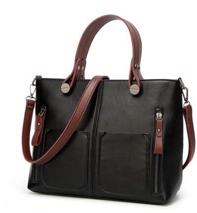 Vintage PU Shoulder Bag Female Causal Totes $50.99 Dana Fashion Color: black Women's Bags Product Information Style: ladies handbag Fabric texture: PU Lining texture: polyester Bag shape: cross-section square Bag fashion style: Messenger bag Opening metho