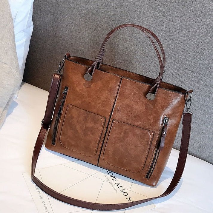 Vintage PU Shoulder Bag Female Causal Totes $50.99 Dana Fashion Color: Deep Green Women's Bags Product Information Style: ladies handbag Fabric texture: PU Lining texture: polyester Bag shape: cross-section square Bag fashion style: Messenger bag Opening