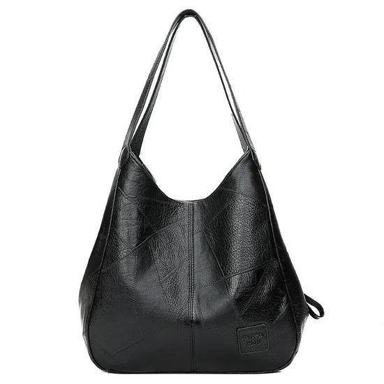 Vintage Women's Bag Leather Large Capacity Marble Grain Women's Shoulder Bag Daily Commuter Handbag Shopping $49.50 Dana Fashion Color: Black Women's Bags Material: Genuine Leather Color: black ,brown Size: 33*32*12cm Weight: about 400g Packing include: 1