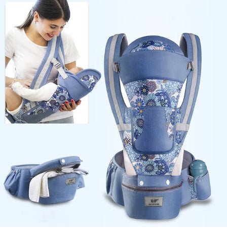 Waist stool $76.09 Dana Fashion Color: Cowboy blue flower Baby & Mother Applicable age: 0~48 months Back method: horizontal hug / chest / kangaroo / back Waist circumference: 71cm~110cm Bearing capacity: about 25 kg Fabric: face cloth cotton, fabric: face