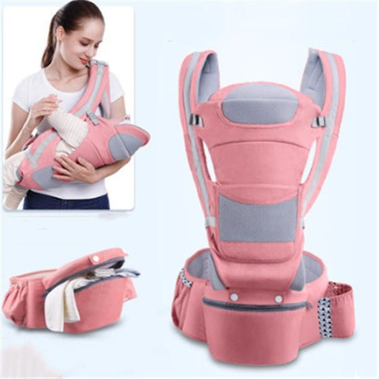 Waist stool $79.47 Dana Fashion Color: Pink Baby & Mother Applicable age: 0~48 months Back method: horizontal hug / chest / kangaroo / back Waist circumference: 71cm~110cm Bearing capacity: about 25 kg Fabric: face cloth cotton, fabric: face cloth cotton