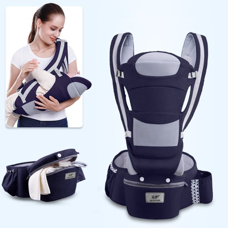 Waist stool $89.33 Dana Fashion Color: Dark blue Baby & Mother Applicable age: 0~48 months Back method: horizontal hug / chest / kangaroo / back Waist circumference: 71cm~110cm Bearing capacity: about 25 kg Fabric: face cloth cotton, fabric: face cloth co