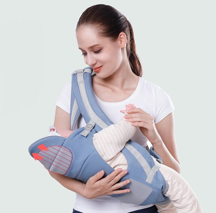 Waist stool $90.48 Dana Fashion Color: Blue Baby & Mother Applicable age: 0~48 months Back method: horizontal hug / chest / kangaroo / back Waist circumference: 71cm~110cm Bearing capacity: about 25 kg Fabric: face cloth cotton, fabric: face cloth cotton