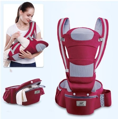 Waist stool $89.84 Dana Fashion Color: Wine Red seasons Baby & Mother Applicable age: 0~48 months Back method: horizontal hug / chest / kangaroo / back Waist circumference: 71cm~110cm Bearing capacity: about 25 kg Fabric: face cloth cotton, fabric: face c