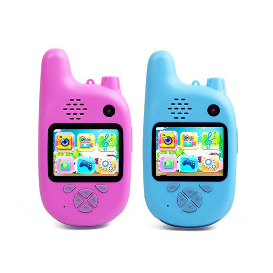 Walkie-Talkie Kids Camera Toys Mini HD Cartoon Cameras $98.76 Dana Fashion Color: Blue Toys & Hobbies Optical Zoom:< 10x Additional Function:Recording Function, Motion JPEG, Camera Function Imaging Sensor:CMOS Wideangle:90° Item Name:Walkie-talkie Kids Ca