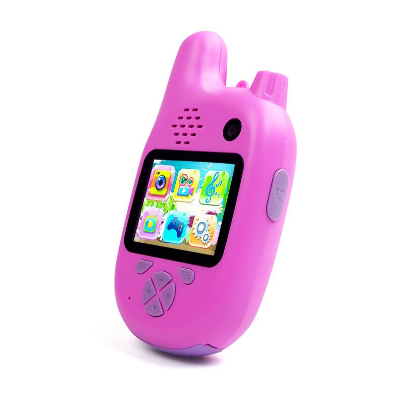 Walkie-Talkie Kids Camera Toys Mini HD Cartoon Cameras $98.76 Dana Fashion Color: Pink Toys & Hobbies Optical Zoom:< 10x Additional Function:Recording Function, Motion JPEG, Camera Function Imaging Sensor:CMOS Wideangle:90° Item Name:Walkie-talkie Kids Ca