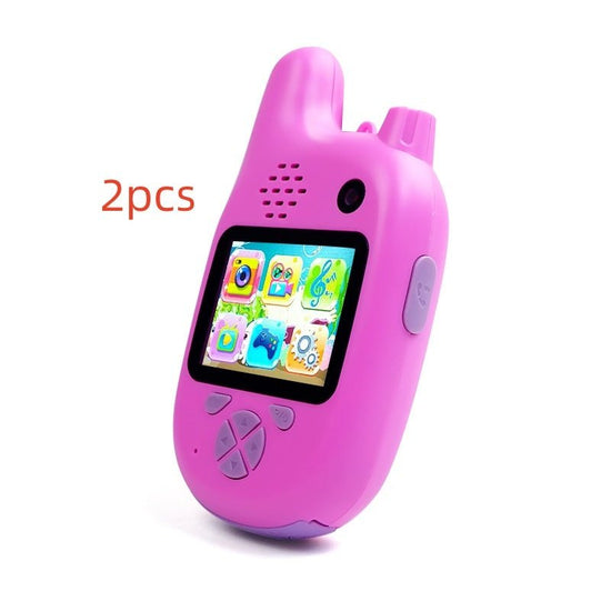 Walkie-Talkie Kids Camera Toys Mini HD Cartoon Cameras $193.42 Dana Fashion Color: Pink 2pcs Toys & Hobbies Optical Zoom:< 10x Additional Function:Recording Function, Motion JPEG, Camera Function Imaging Sensor:CMOS Wideangle:90° Item Name:Walkie-talkie K