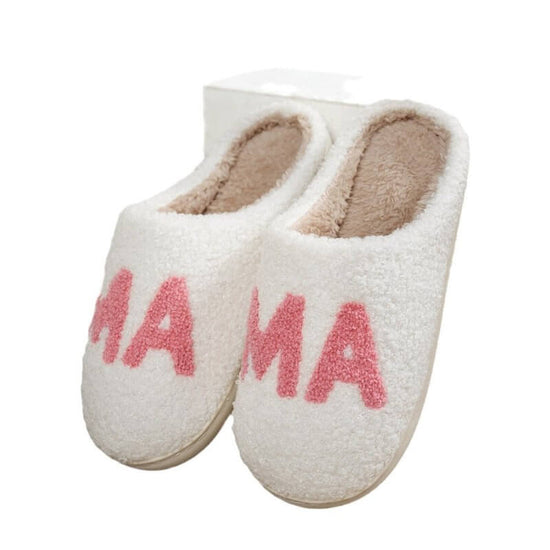Warm And Cozy MAMA Christmas Gift Plush Cotton Slippers Thick Non-Slip Sole Indoor Slippers Shoes $69.50 Dana Fashion Color: White Size: 38to39 Women's shoes Overview: Unique design, stylish and beautiful. Good material, comfortable wear. Product informat
