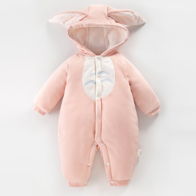 Warm Jumpsuit Newborn Cotton Crawling Suit $51.95 Dana Fashion Color: Totoro powder Child size: 100cm Baby Clothing Product information: Fabric name：cotton Boneless process：is Seasonable:Spring, spring, fall Main fabric component:cotton Main fabric compos