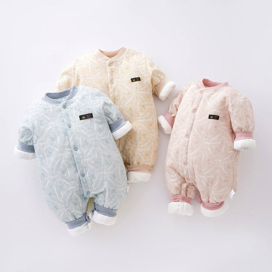 Warm Jumpsuit Newborn Cotton Crawling Suit $43.24 Dana Fashion Color: Baby cloud blue Child size: 100cm Baby Clothing Product information: Fabric name：cotton Boneless process：is Seasonable:Spring, spring, fall Main fabric component:cotton Main fabric comp