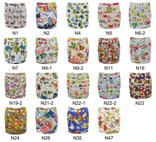 Washable Cloth Diapers Baby Waterproof Adjustablebreathable $13.75 Dana Fashion Color: 10style style: Onesize Baby & Mother Product information: Material: 100% polyester Applicable age: 0-2 years old Applicable people: unlimited Color: N1, N2, N5, N6-2, N