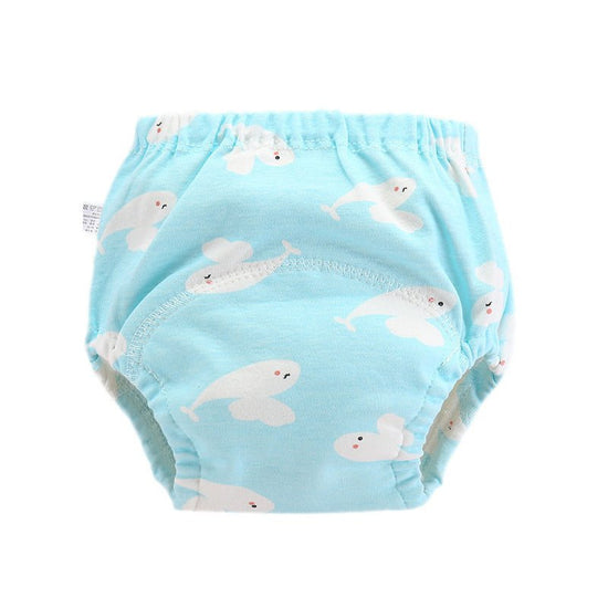 Washable Pocket Pants Diaper Pants Baby Toilet Child $11.43 Dana Fashion Color: Blue flying fish style: 100 Baby Clothing Product information: Material: Waterproof Applicable age: 6-12 months, 1-3 years old, 0-6 months, 3-6 years old Color: pink bunny, ye