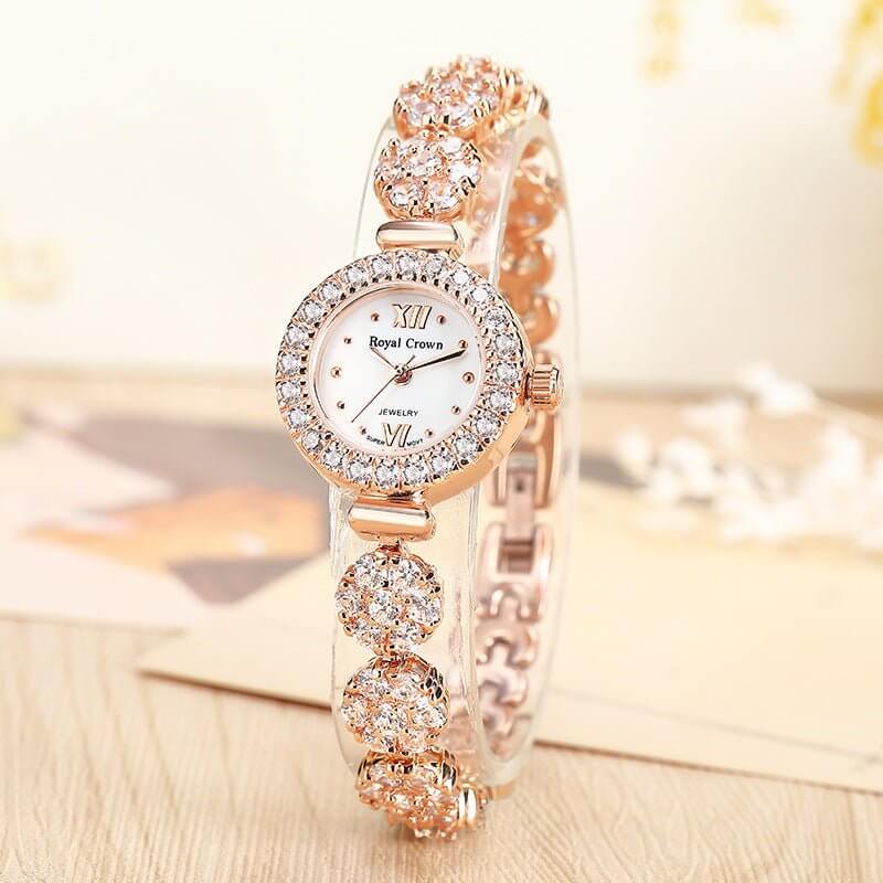 Watch Bracelet Quartz Full Star Diamond Women's Watch $159.00 Dana Fashion Color: 1516B21 Rose Gold Women's Accessories Product information: Special Features: Decoration Display type: pointer Suitable for: Female Style: Fashionable Waterproof: Yes Waterpr