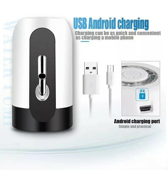 Water Bottle Electric Automatic Universal Dispenser 5 Gallon USB USB Water Dispenser Automatic Drinking Water Bottle $55.33 Dana Fashion Color: Black Dana's Kitchen Product Specifications: Material: ABS, 304 Stainless Steel and Silicone Operating Voltage:
