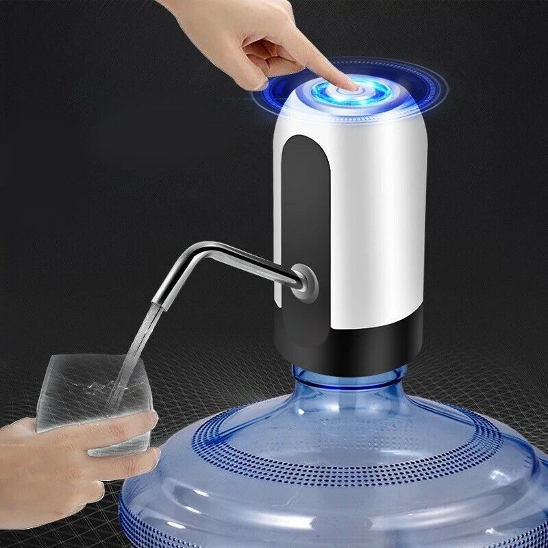 Water Bottle Electric Automatic Universal Dispenser 5 Gallon USB USB Water Dispenser Automatic Drinking Water Bottle $55.33 Dana Fashion Color: White Dana's Kitchen Product Specifications: Material: ABS, 304 Stainless Steel and Silicone Operating Voltage: