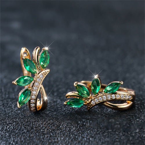 Water Drop Flower Shape Green Zircon Earrings $15.59 Dana Fashion Color: Champagne Gold Green Women's Accessories Product information: Color: Champagne Gold Green, champagne gold purple, champagne gold sapphire blue, champagne gold light blue Material: Co