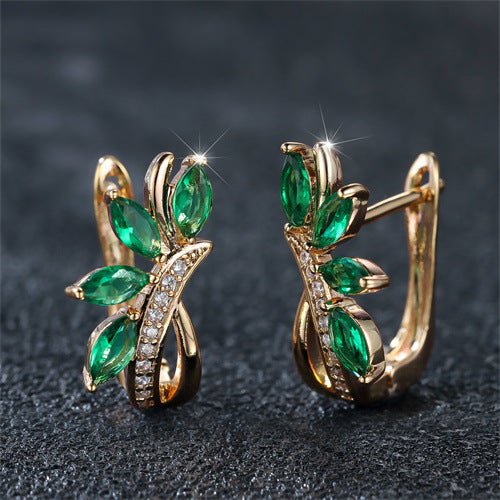 Water Drop Flower Shape Green Zircon Earrings $15.59 Dana Fashion Color: Champagne Gold Green Women's Accessories Product information: Color: Champagne Gold Green, champagne gold purple, champagne gold sapphire blue, champagne gold light blue Material: Co