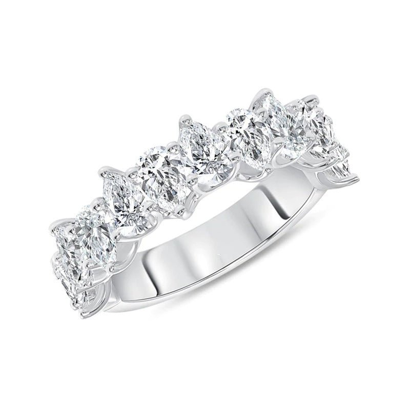 Water Drop Gang Drill Star Same Water Drop Spiral Ring $15.50 Dana Fashion Color: White Gold Color Size: No 10 Women's Accessories Product information: Type: Ring Treatment Process: inlaid zircon Color: Q193 White Gold Applicable population: Female Size: