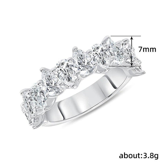 Water Drop Gang Drill Star Same Water Drop Spiral Ring $15.50 Dana Fashion Color: White Gold Color Size: No 10 Women's Accessories Product information: Type: Ring Treatment Process: inlaid zircon Color: Q193 White Gold Applicable population: Female Size: