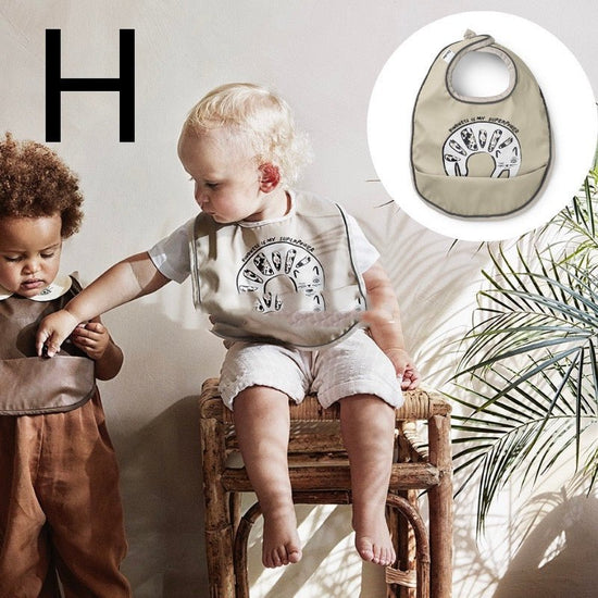 Waterproof Bib Bib Baby Food Supplement $44.58 Dana Fashion style: H Baby Clothing Product information: Gender: girl, boy Style: casual, cute Material: pu Size: 6-36 months Features: water proof Packing list: Bib×1