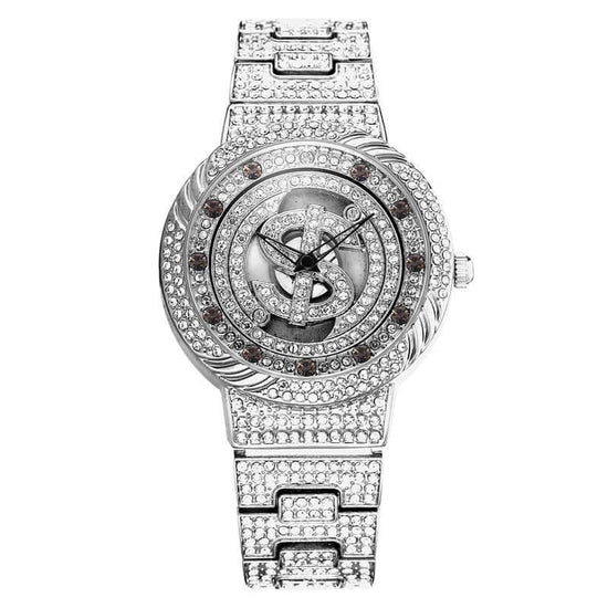 Waterproof Colorful Rotating Female Quartz Watch $55.50 Dana Fashion Color: Silver Women's Accessories Product information: Special function: decoration, diamond Display type: pointer + number Style: leisure Waterproof: Yes Waterproof performance: 10m Mov