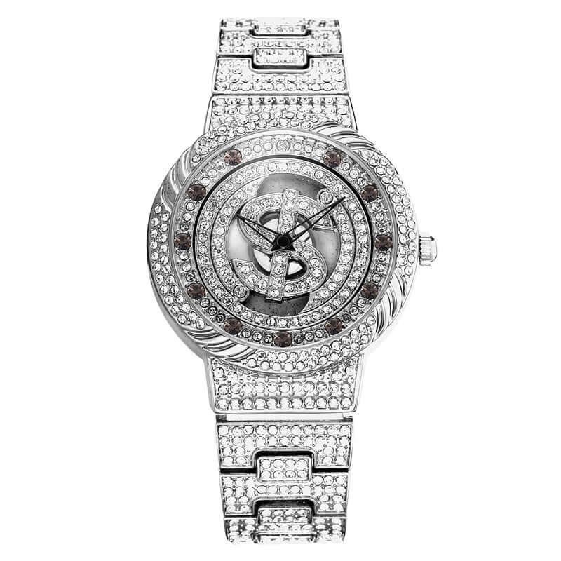 Waterproof Colorful Rotating Female Quartz Watch $55.50 Dana Fashion Color: Silver Women's Accessories Product information: Special function: decoration, diamond Display type: pointer + number Style: leisure Waterproof: Yes Waterproof performance: 10m Mov
