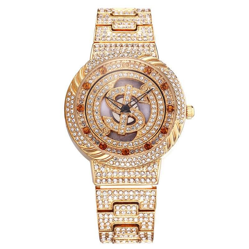 Waterproof Colorful Rotating Female Quartz Watch $55.50 Dana Fashion Color: Gold Women's Accessories Product information: Special function: decoration, diamond Display type: pointer + number Style: leisure Waterproof: Yes Waterproof performance: 10m Movem
