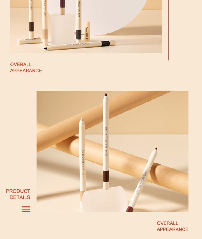 Waterproof eyeliner without smudge $39.00 Dana Fashion Style: Fairy dust makeup Product Details: 1. The back cover can be used to curl directly. 2. When the tip of the pen is too thick, it can be corrected with the pencil sharpener on the back cover. Poin