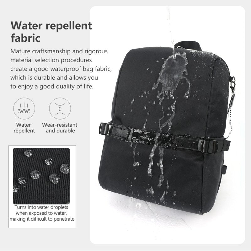 Waterproof Lightweight Backpack Good-looking Men And Women $109.58 Dana Fashion Color: Black Size: 29X13X40CM Women's Bags Product information: Lining texture: Nylon Applicable scenarios: Daily matching Color: light green, Milky White, Black Applicable ge
