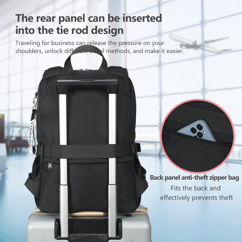 Waterproof Lightweight Backpack Good-looking Men And Women $109.58 Dana Fashion Color: Black Size: 29X13X40CM Women's Bags Product information: Lining texture: Nylon Applicable scenarios: Daily matching Color: light green, Milky White, Black Applicable ge