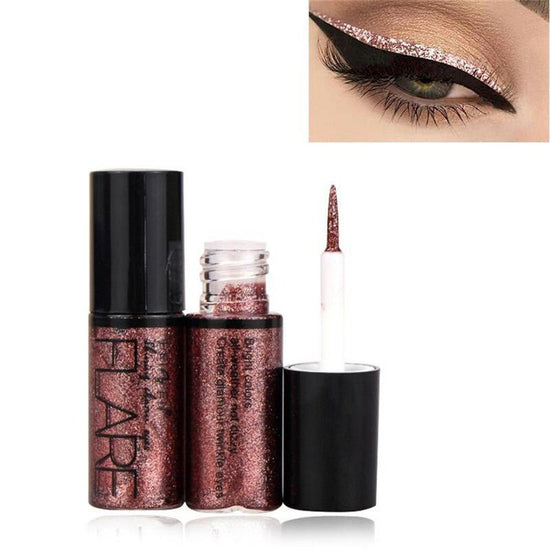 Waterproof shine eyeliner $10.41 Dana Fashion Style: 2style makeup Special effects: vivid and smooth lines, easy to color, masonry flash, waterproof and anti-sweat quick-drying formula, so you don't have to Worry about blinking and sweating; add shine to