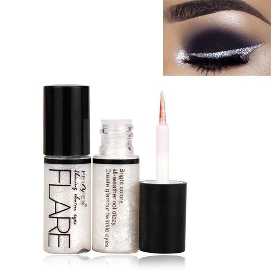Waterproof shine eyeliner $10.41 Dana Fashion Style: 3style makeup Special effects: vivid and smooth lines, easy to color, masonry flash, waterproof and anti-sweat quick-drying formula, so you don't have to Worry about blinking and sweating; add shine to