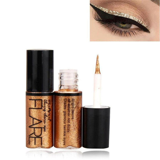 Waterproof shine eyeliner $10.41 Dana Fashion Style: 1style makeup Special effects: vivid and smooth lines, easy to color, masonry flash, waterproof and anti-sweat quick-drying formula, so you don't have to Worry about blinking and sweating; add shine to
