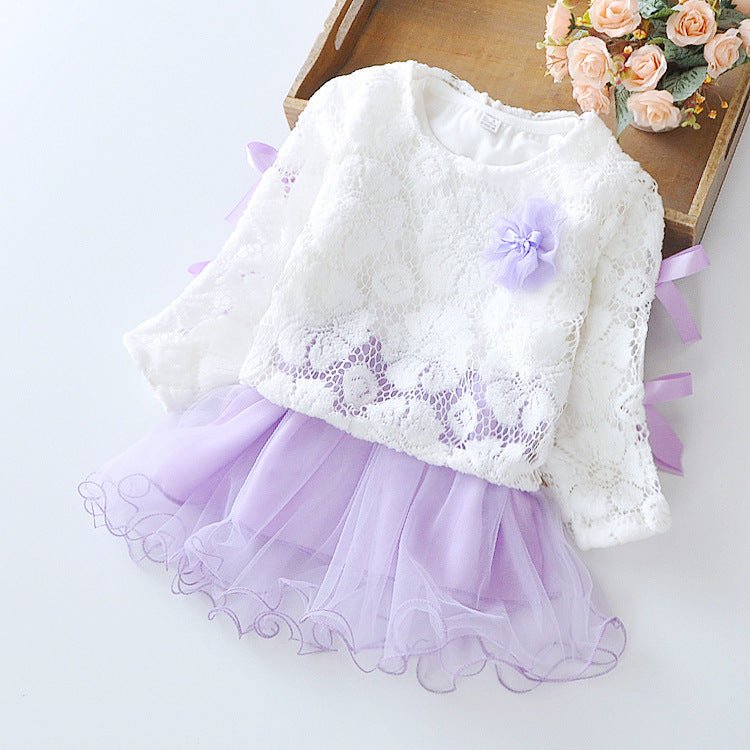 Wear a dress on behalf of autumn baby child Princess Dress girls dress baby clothes two piece autumn $21.54 Dana Fashion Color: Purple Size: 100 Baby Clothing Wear a dress on behalf of autumn baby child Princess Dress girls dress baby clothes two piece au