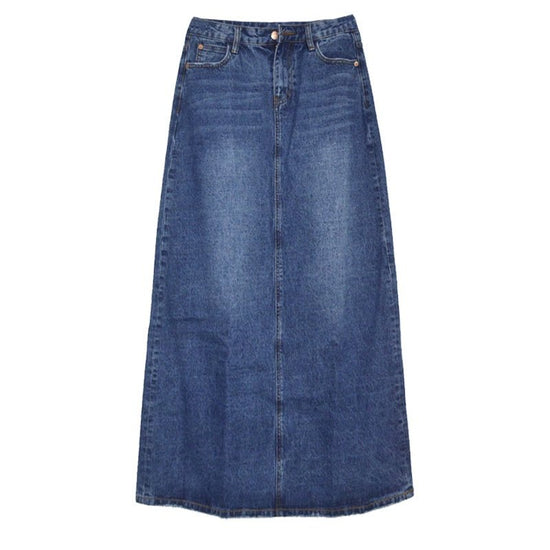 Wear Frayed Long Skirts Women's Long Skirts Denim Skirts $149.90 Dana Fashion Color: Blue Size: 2XL Women's clothing Product Information: Style: all-match Pattern: plain Process: hand-worn Skirt type: A-line skirt Skirt length: short skirt Popular element