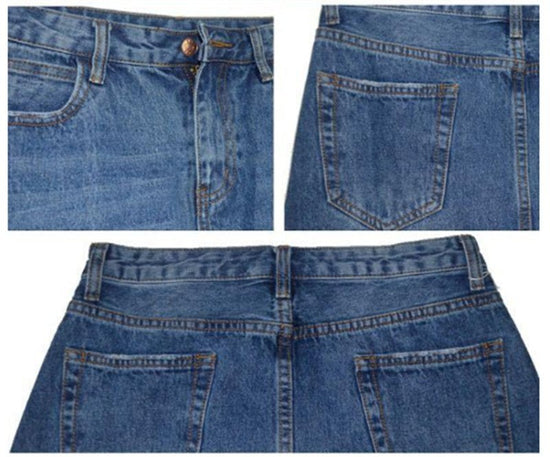 Wear Frayed Long Skirts Women's Long Skirts Denim Skirts $149.90 Dana Fashion Color: Blue Size: 2XL Women's clothing Product Information: Style: all-match Pattern: plain Process: hand-worn Skirt type: A-line skirt Skirt length: short skirt Popular element