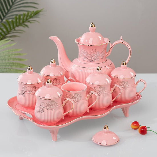 Wedding Drinking Glass Set Living Room Festive $175.50 Dana Fashion style: Palace No. 2pink plus lid Dana's Kitchen Product information: Color: Diamond Chinese Red Flat Plate, Swan Chinese Red Flat Plate, Bauhinia Red Flat Plate, Flower Fairy Chinese Red