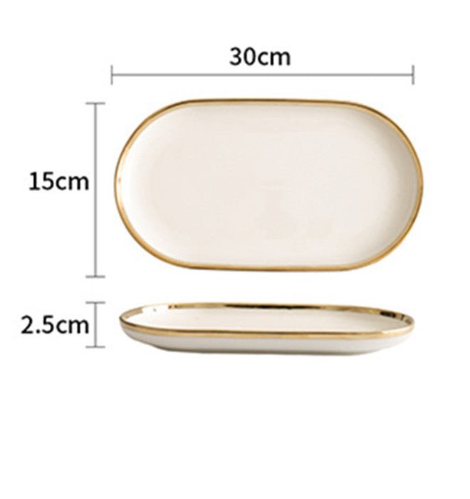 Wedding Gifts Home Bowls And Plates $67.25 Dana Fashion style: J Dana's Kitchen Product information: Material: Porcelain Pattern: gold trim Style: American Bowl diameter: 4.5 inches Color classification: A platinum 8 inch shallow dish B platinum 8 inch de