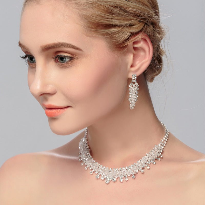 Wedding jewelry set $33.19 Dana Fashion Style: Crown Women's Accessories [Color]: Silver [Material: Alloy Size: Circumference: 36cm; Middle Height: 3cm