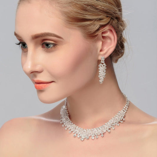 Wedding jewelry set $33.19 Dana Fashion Style: Crown Women's Accessories [Color]: Silver [Material: Alloy Size: Circumference: 36cm; Middle Height: 3cm