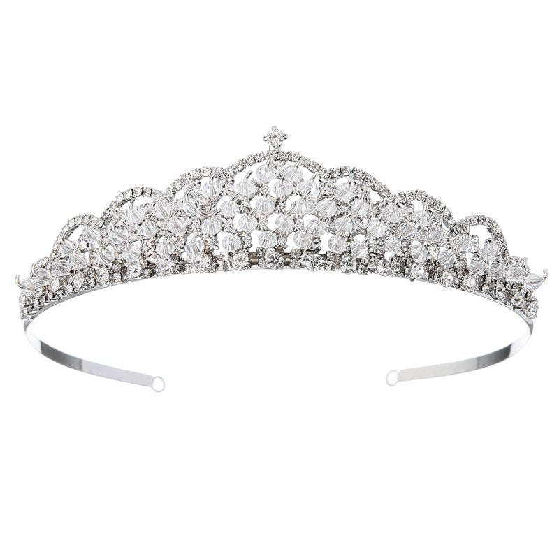 Wedding jewelry set $33.19 Dana Fashion Style: Crown Women's Accessories [Color]: Silver [Material: Alloy Size: Circumference: 36cm; Middle Height: 3cm