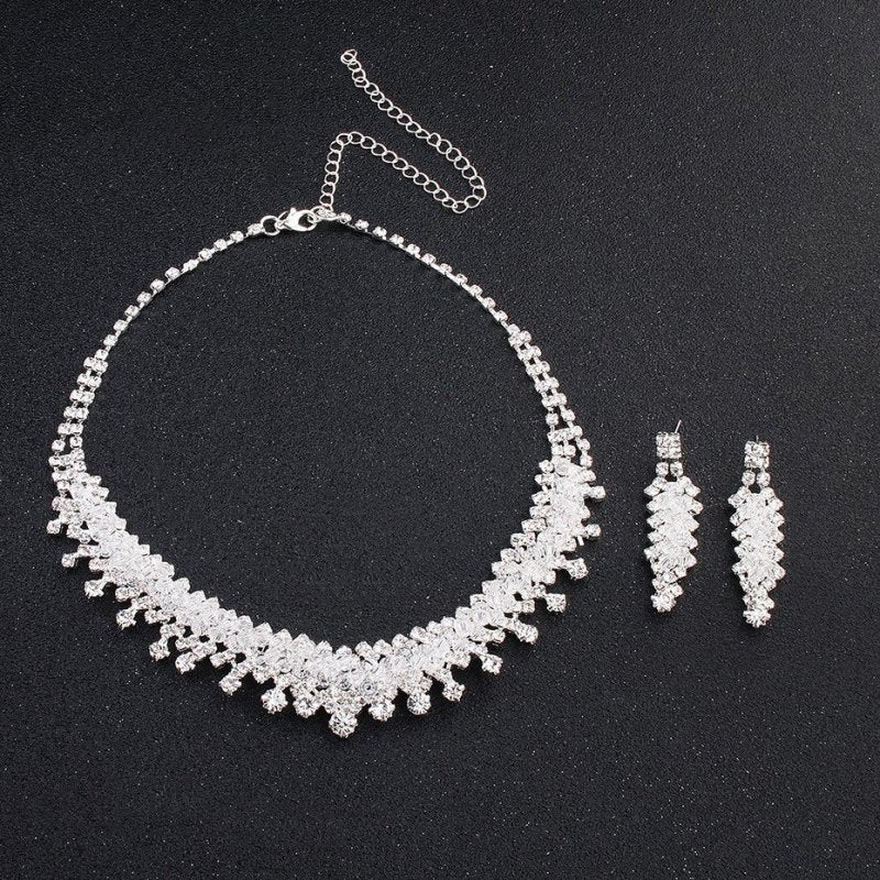 Wedding jewelry set $33.19 Dana Fashion Style: Crown Women's Accessories [Color]: Silver [Material: Alloy Size: Circumference: 36cm; Middle Height: 3cm