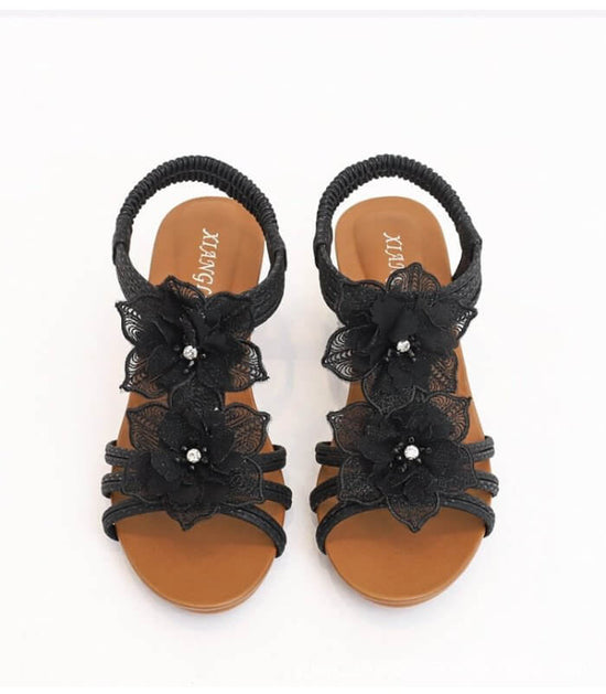 Wedge Roman Bohemian Retro Flower Vacation Sandals $45.50 Dana Fashion Color: Apricot Size: 36 Women's shoes Product information: Pattern: solid color Lining material: Leather Color: black, pink, apricot Upper height: low top Processing Method: Crazy Hors