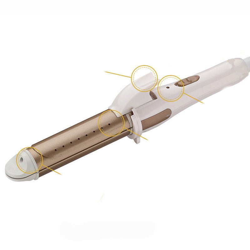 Wet and dry curling iron $18.95 Dana Fashion Color: EU Beauty Tools Product category: Roll and straight dual-use Applicable hair: wet and dry Heat conductor material: environmentally friendly alloy Diameter of heat conductor: 21mm-30mm Temperature control
