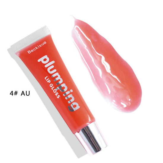Wet Cherry Gloss Plumping Lip gloss Lip Plumper Makeup Big Lip Gloss Moisturizer Plump Volume Shiny Vitamin E Mineral Oil $18.46 Dana Fashion Color: AU makeup 1# SH: Warm nude (glossy+ little glitter). 2# TL: light peachy pink(glossy+glitter). 3# VV: Brig