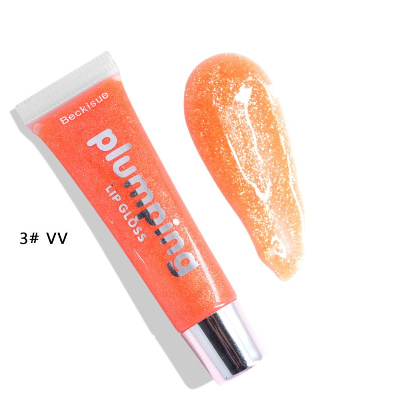 Wet Cherry Gloss Plumping Lip gloss Lip Plumper Makeup Big Lip Gloss Moisturizer Plump Volume Shiny Vitamin E Mineral Oil $18.46 Dana Fashion Color: VV makeup 1# SH: Warm nude (glossy+ little glitter). 2# TL: light peachy pink(glossy+glitter). 3# VV: Brig