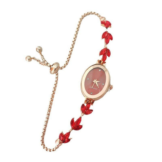 Wheat Diamond Women's Watch Free Adjustment Pull-out Women's $14.47 Dana Fashion Color: Black Women's Accessories Product information: Color: green, red, silver, gold, black, pink, purple, blue Thickness: 7mm Applicable people: Female Movement type: Quart